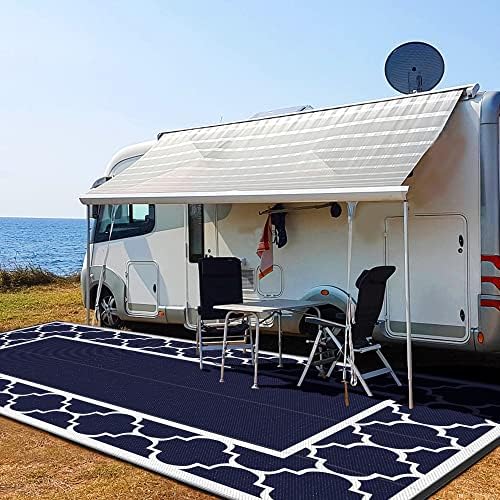 GENIMO Outdoor Rug, Waterproof Plastic Rugs 10'x20' - Image 2
