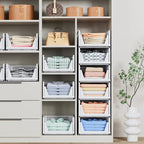 caktraie 4 Pack Stackable Closet Storage Basket - Image 5