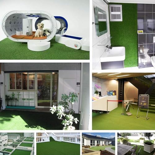 Artificial Grass Rug 8FTx20FT Synthetic Grass Turf Rug Indoor Outdoor Garden - Image 7