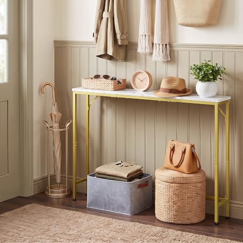 47.2" Console Table, Narrow Entryway Table, Skinny Sofa Table, Behind CouchTable - Image 5