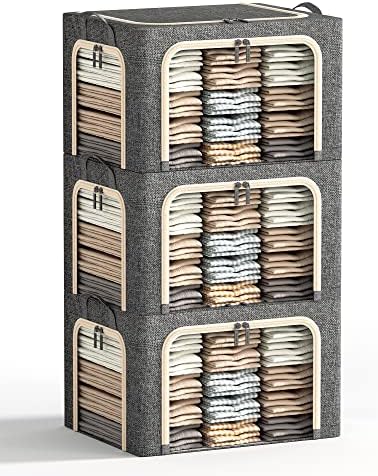 3 Openings Large Clothes Storage Bins by Furnhome