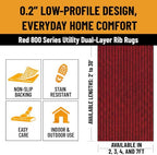 Ottomanson 2x3 Indoor Outdoor Door Mat 2 Pack – Non-Slip Waterproof Mat - Image 3