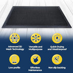 Muddy Mat® Meshy Mat™ Door Mat Heavy-Duty Quick-Dry Floor Mat, Sand & Dirt - Image 3