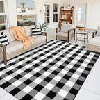 OLANLY Fall Door Mat, Buffalo Plaid Rug - Image 3