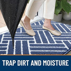 OLANLY Indoor Door Mat 59x35, Low-Profile Dirt Resistant Doormat - Image 2