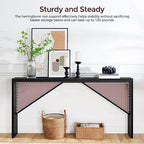 MAHANCRIS Console Table, 62.2"Long Sofa Table Behind Couch - Image 5