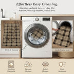 JTJ Easy Jute 3x4 Entryway Rug, Washable Non Slip Farmhouse Plaid - Image 6
