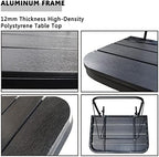 Balcony Railing Table Outdoor Hanging Folding Balcony Bar Table - Image 5