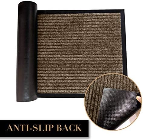 LuxUrux 2-Pack Striped Brown Door Mats - Image 5