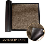 LuxUrux 2-Pack Striped Brown Door Mats - Image 5
