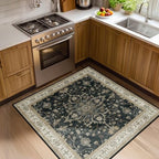 RELEANY Washable Area Rug, Square 4'x4' by RELEANY