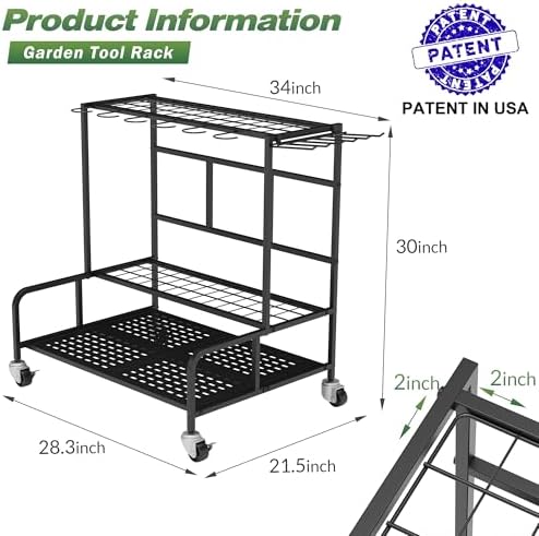 Garden Tool Organizer Rack - Image 2