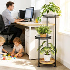 3 Tier Corner Plant Stand Indoor Multiple Sturdy Vertical Metal Flower - Image 5