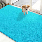 OLANLY Dog Door Mat for Muddy Paws 48x30, Super Absorbent Chenille Mud Mat by OLANLY