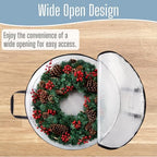 VENO 2 Pack Summer Wreath Storage Container, 30 Inch Clear Wreath Bag, - Image 4
