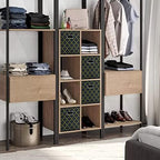 Black Foldable Storage Cubes Bins, Fabric Storage Box Cubes Organizer Baskets - Image 4