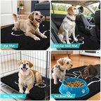 OLANLY Dog Door Mat for Muddy Paws 32x20, Paw Print Design Chenille Mud Mat - Image 7