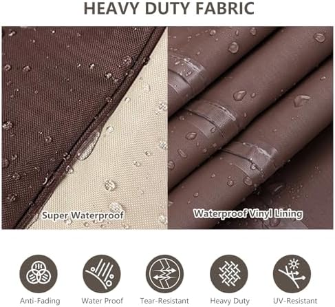 Rileytee 5 Pcs Patio Furniture Covers Waterproof - Image 6