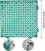 12 Pack Modular Interlocking Cushion 11.6" x 11.6" Rubber Mat Floor Tile Mats - Image 5
