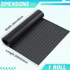 Breling 16 in X 20 ft Rubber Diamond Plate Garage Floor Mat - Image 2