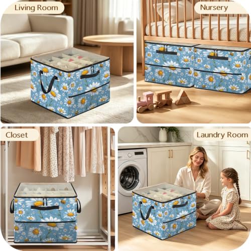 Daisy Floral Shoe Organizer for Closet - Image 7