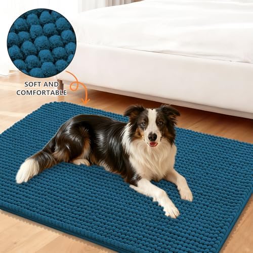 Smiry Dog Door Mat for Muddy Paws 36x24, Absorbent Low-Profile Doormats - Image 2