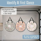 VENO 2 Pack Summer Wreath Storage Container, 30 Inch Clear Wreath Bag, - Image 5