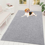 OLANLY Dog Door Mat for Muddy Paws 70x46, Extra Absorbent Chenille Mud Mat by OLANLY