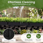 GIANTEX Artificial Grass Interlocking Deck Tiles, Snap-Together Outdoor Grass - Image 3