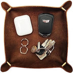 Leather Valet Tray Entryway Catchcall Tray Nightstand Organizer Storage by MakeYourHomeBetter