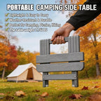 Folding Outdoor Side Table, Small HDPE Patio Table, All-Weather Compact - Image 4