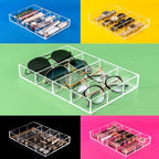 Amazing Abby - Soleil - 2-Pack Acrylic 4-Compartment Sunglass Organizer - Image 2
