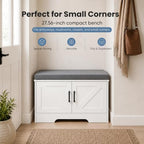 NEWBULIG Shoe Bench with Storage - Image 4