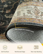 RELEANY Washable Area Rug, Square 4'x4' - Image 2