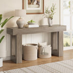 LITTLE TREE 63 Inches Long Sofa Table, Modern Console Table - Image 3