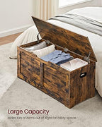 VASAGLE Storage Chest, 39.4 Inches Width Bench - Image 4