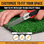 Ottomanson Artificial Grass Runner Lite 22" x 26' - Image 5