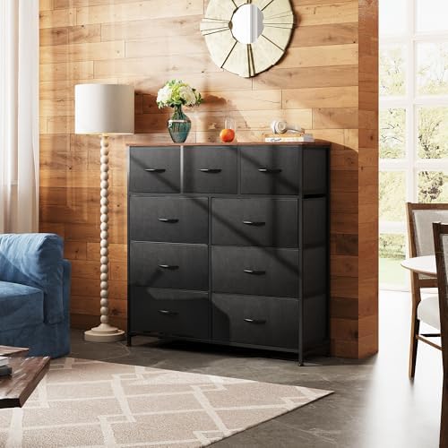 WLIVE Tall Dresser for Bedroom, 9 Drawer Dresser - Image 4