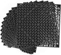 MYFAMIREA Modular Interlocking Cushion 12 Pack 11.8" x 11.8" Rubber Floor Tiles by MYFAMIREA