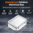 QILIPSU Waterproof Junction Box IP67 Outdoor Plastic Electrical Project - Image 2