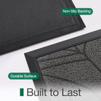 LUMI Outdoor Door Mat Traps & Hides Dirt 20x32, Outside Entrance - Image 5
