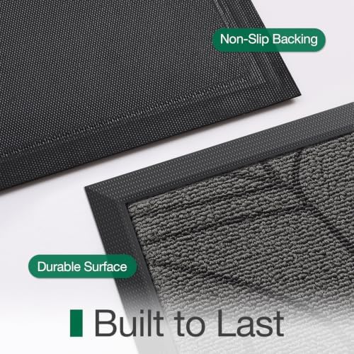 LUMI Outdoor Door Mat Traps & Hides Dirt 20x32, Outside Entrance - Image 5