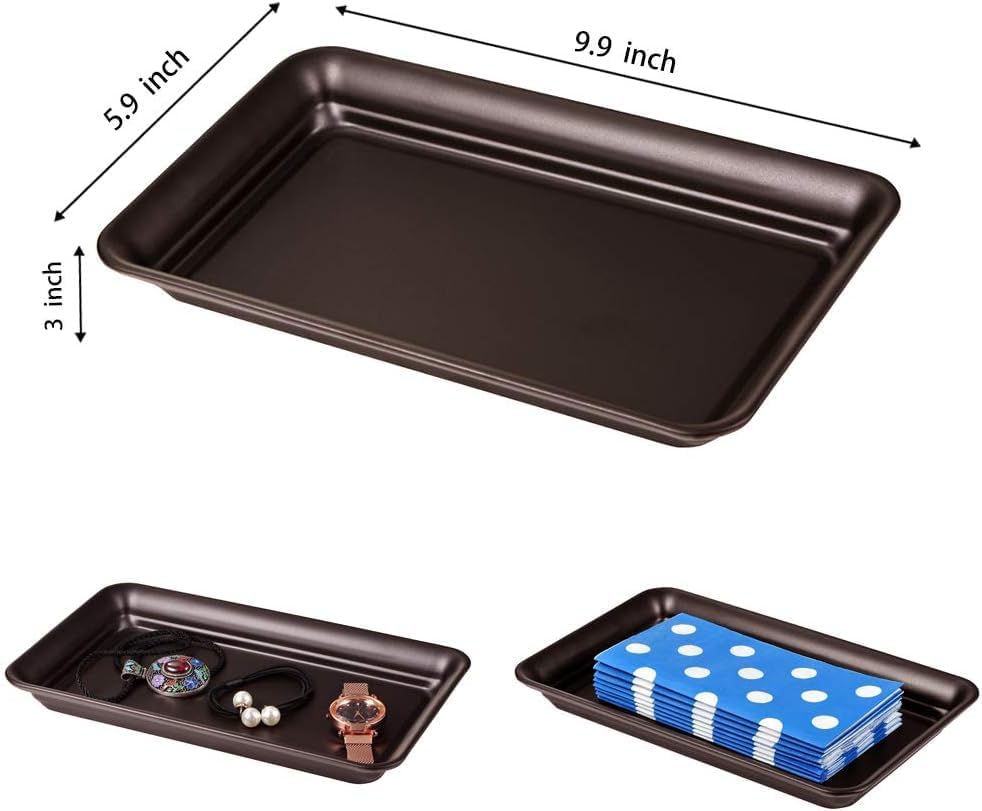 SheeChung Metal Vanity Tray, Bathroom Counter Storage Tray - Image 3
