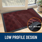 OLANLY Front Door Mat Outside Entrance 47x17, Heavy-Duty Rubber Doormat - Image 5