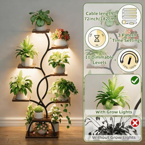 Plant Stand Indoor with Grow Light - Image 5