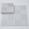 9 Pack Modular Interlocking Tiles Double Non-Slip 12"x12" White by wiiiw