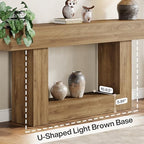 Tribesigns 63" Console Table, Farmhouse 2-Tier Entryway Table - Image 6