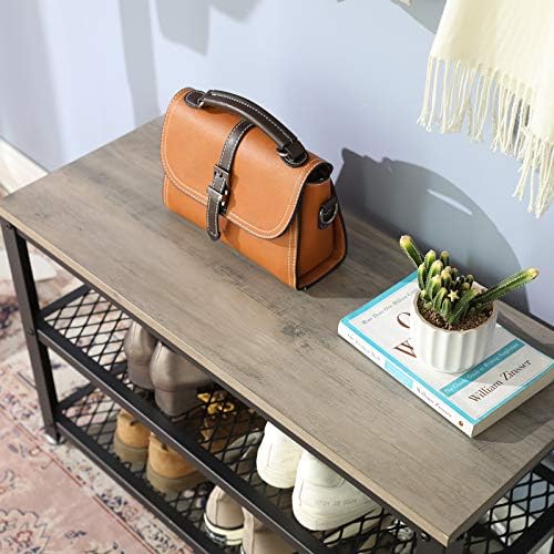 VASAGLE 3-Tier Shoe Rack, Storage Bench - Image 6