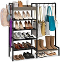 Shoe Rack for Entryway, 2-in-1 Shoe and Purse Rack by SimpleandNeatLife