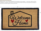 Gardenised Heavy Duty Coco Coir Doormat Non Slip PVC Baking Embossed Welcome - Image 3